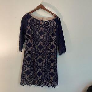 Eliza J Navy Lace Dress Size 12